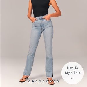 90s ultra high rise jeans